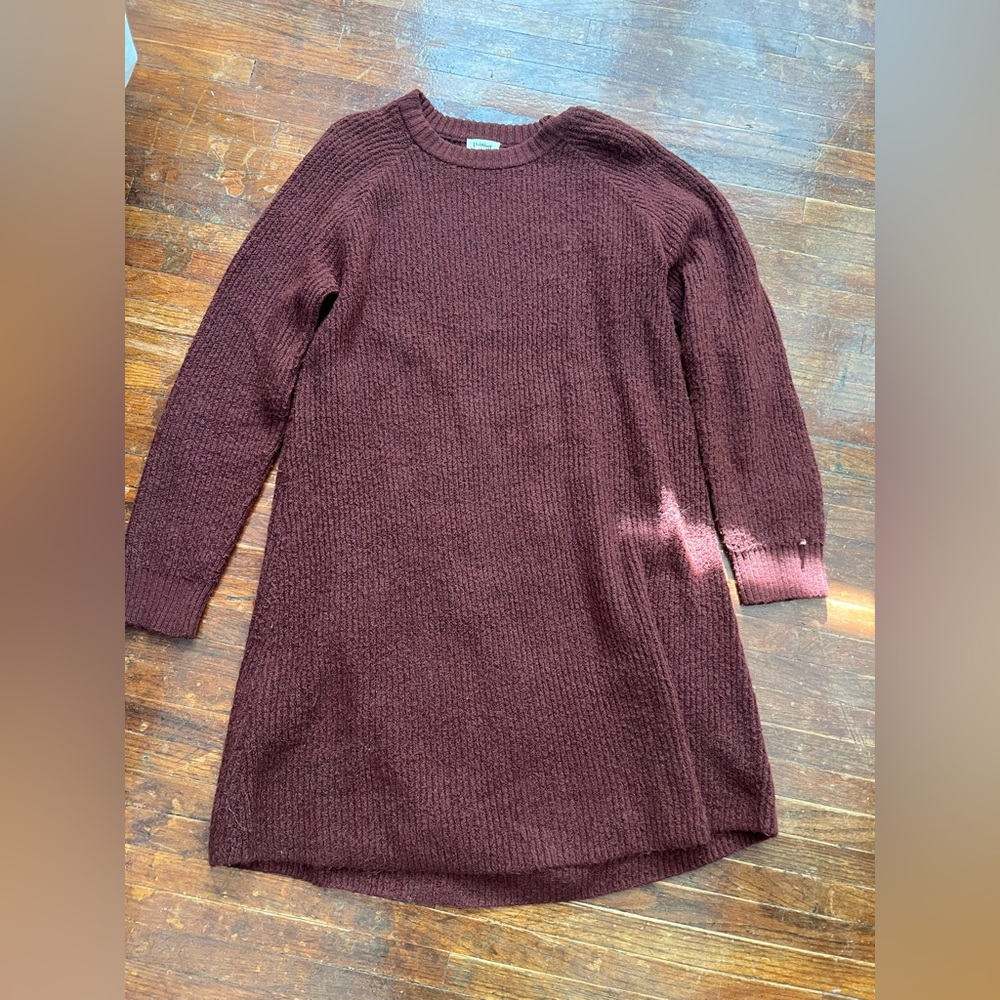 UpWest Maroon Knit Sweater Dress